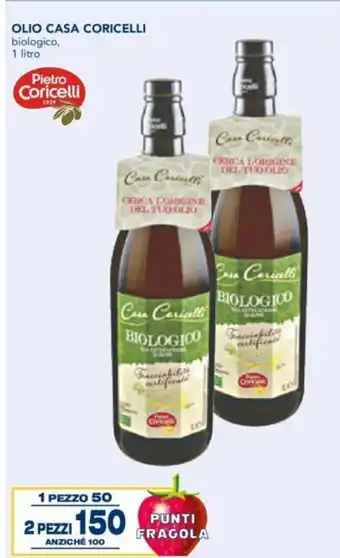 Esselunga Olio Casa Coricelli 1 litro 2 pezzi offerta