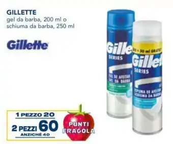 Esselunga Gillette 200ml 2 pezzi offerta
