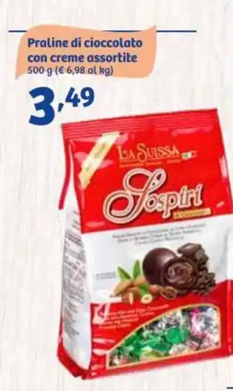 In'S Mercato La Suissa Proline di cioccolato con creme assortite 500 g offerta