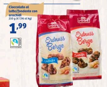 In'S Mercato Cioccolato al latte/fondente con arachidi 250 g offerta