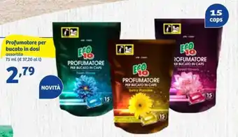 In'S Mercato Eco 10 Profumatore per bucato in dosi 75 ml offerta