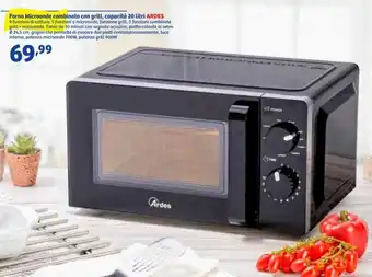 Ardes Forno Microonde combinato con grill, capacità 20 litri