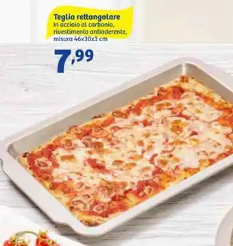 Teglia rettangolare 46x30x3 cm