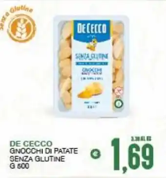 SeBón Supermercati De Cecco Gnocchi di Patate Senza Glutine 500 g offerta