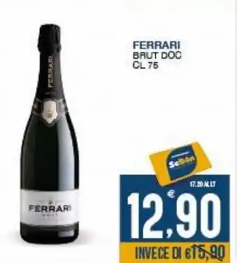 SeBón Supermercati Ferrari Brut DOC 75 cl offerta