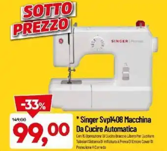 Singer Svp1408 Macchina Da Cucire Automatica
