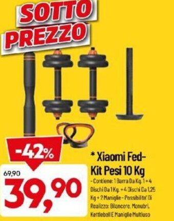 DPiù Xiaomi Fed-Kit Pesi 10 Kg offerta