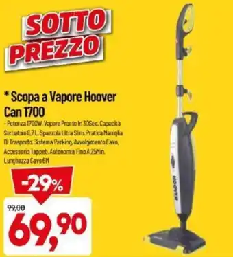 DPiù Scopa a Vapore Hoover Can 1700 offerta