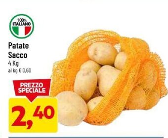 DPiù Patate Sacco 4 kg offerta