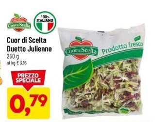 DPiù Cuor di Scelta Duetto Julienne 250 g offerta