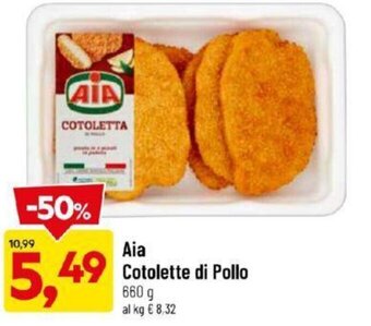 DPiù Aia Cotolette di Pollo 660 g offerta