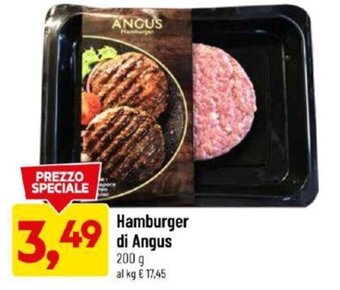 DPiù Hamburger di Angus 200 g offerta