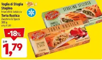 DPiù Voglia di Sfoglia Sfoglino/ Torta Rustica 300 g offerta