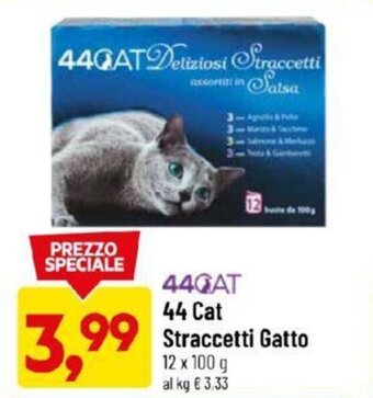 DPiù 44Cat Straccetti Gatto 12 x 100 g offerta