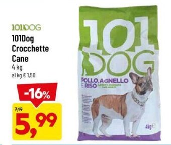 DPiù 101Dog Crocchette Cane 4 kg offerta