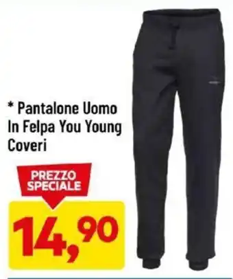 DPiù Pantalone Uomo in Felpa You Young Coveri offerta