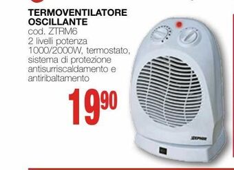Termoventilatore oscillante