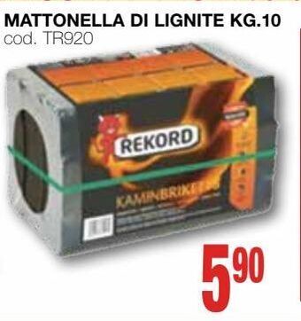 Mattonella di lignite kg 10