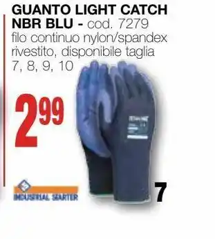 Mondo Brico Guanto light catch nbr blu offerta