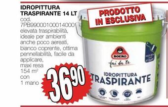Mondo Brico Idropittura traspirante 14 lt offerta