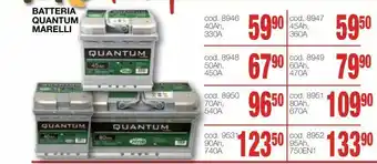 Mondo Brico Batteria quantum amrelli - 40ah 330a offerta