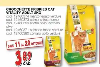 Mondo Brico Crocchette friskies cat vitality adult 2 kg offerta