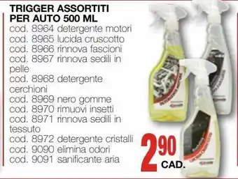 Mondo Brico Trigger assortiti per auto 500ml offerta