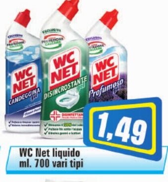 WC Net liquido 700 ml. vari tipi