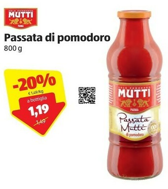 ALDI Mutti Passata Di Pomodoro offerta