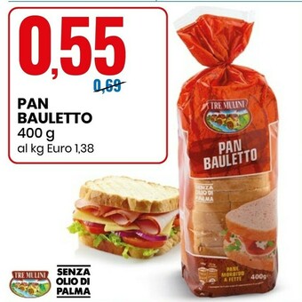 Eurospin Mulino Bianco Pan Bauletto Senza Olio Di Palma offerta