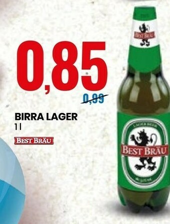 Eurospin Best Brau Birra Lager offerta
