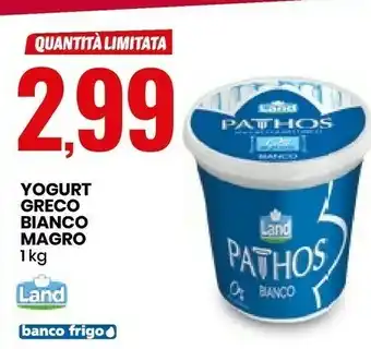 Eurospin Land Yogurt Greco Bianco Magro offerta