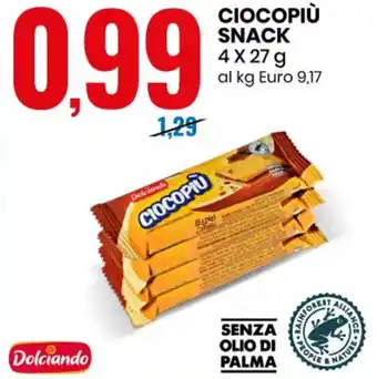 Eurospin Dolciando Ciocopiù 4 x 27 g offerta