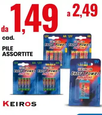 Eurospin Keiros Pile Assortite offerta