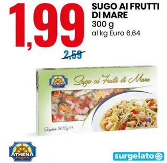 Eurospin Athena Sugo Ai Frutti Di Mare 300 g offerta