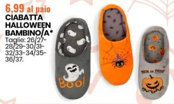 Eurospin Ciabatta Halloween Bambino/A offerta
