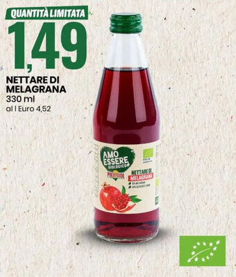 Amo Essere Biologico Nettare Di Melagrana 330 ml