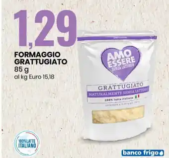 Eurospin Amo Essere Senza Lattosio Formaggio Grattugiato 85 g offerta