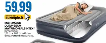 Eurospin Materasso Dura-Beam Matrimoniale Intex offerta