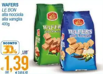 MD Discount Wafers Le Bon Alla Nocciola Alla Vaniglia 400 g offerta