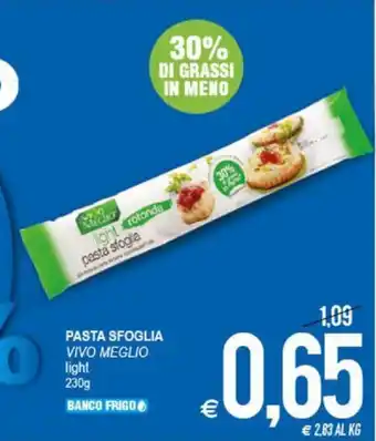 MD Discount Vivo Meglio light Pasta Sfoglia 230 g offerta