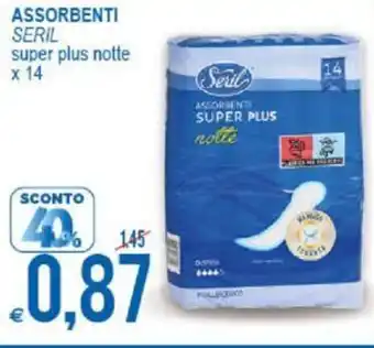 MD Discount Seril Assorbenti Super Plus Notte x 14 offerta