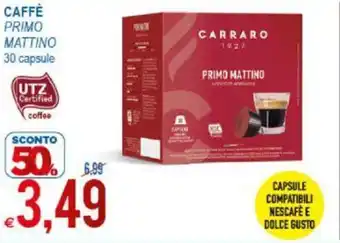 MD Discount Carraro Caffe Primo Mattino 30 Capsule offerta