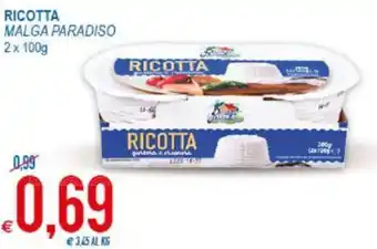 MD Discount Ricotta Malga Paradiso 2 x 100 g offerta