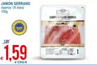 MD Discount Jamon Serrano Riserva 14 Mesi 100 g offerta