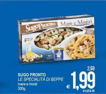 MD Discount Le Specialità Di Beppe Sugo Pronto Mare E Monti 300 g offerta