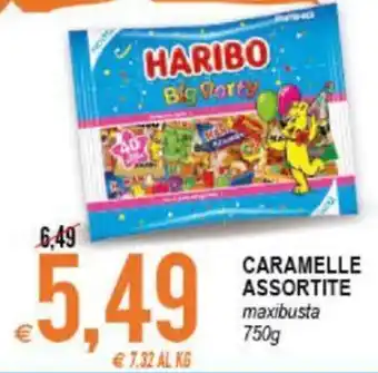 MD Discount Haribo Caramelle Assortite Maxibusta 750 g offerta