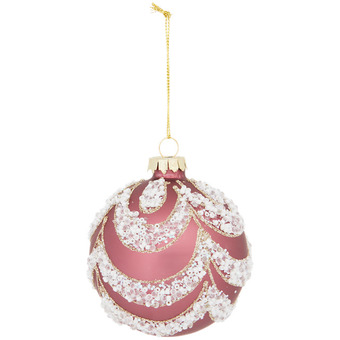 Action Palla di natale in vetro con glitter offerta