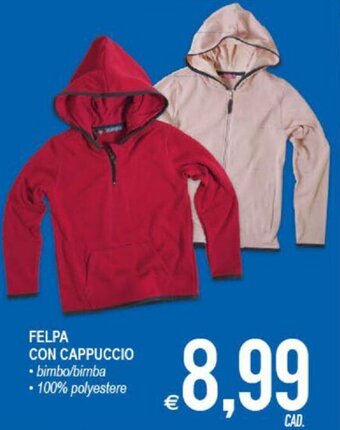 MD Discount Felpa Con Cappuccio offerta