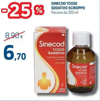 Coop Sinecod Tosse Sedativo Sciroppo flacone da 200 ml offerta